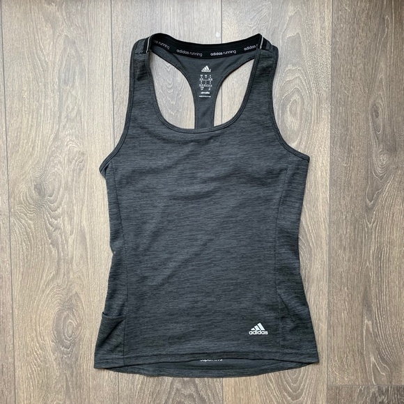 Adidas Women’s Running Climalite Supernova Tank Top Activewear Grey Small - Picture 2 of 11